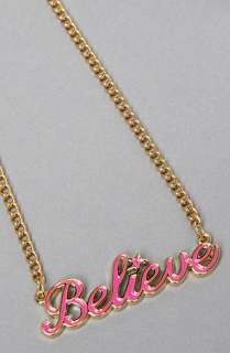 Disney Couture Jewelry The Believe Necklace in Pink  Karmaloop 