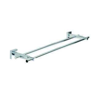 No Drilling Required Hukk 24 in. Double Towel Bar in Chrome HU212 CHR 