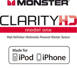 Monster Clarity HD Model One Monitors Monitorlautsprecher (Paar) mit 