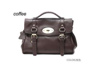 NEW Coffee Ladys Real Leather Shoulder Bag Handbag D35  