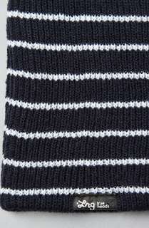 LRG Core Collection The Core Collection Striped Beanie in Navy 
