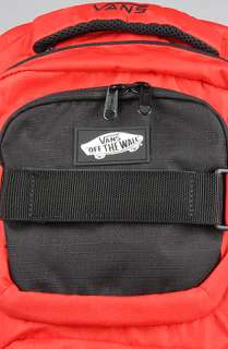 Vans The Shroud Skatepack in Black Red  Karmaloop   Global 