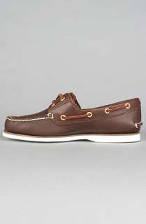 Timberland The Classic 2Eye Boat Shoe in Dark Brown Smooth  Karmaloop 