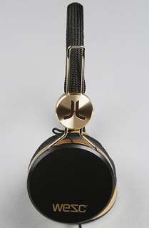WeSC The Banjo Golden Headphones in Black  Karmaloop   Global 