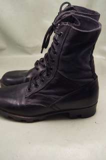 Brazos Combat Black Leather Paratrooper 8 Mens Hiking Boots  
