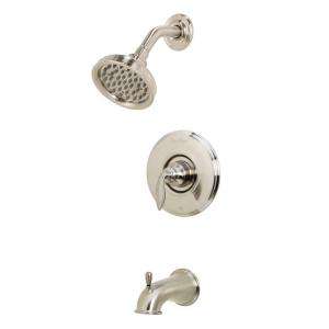 Pfister Avalon 1 Handle Tub/Shower Trim in Brushed Nickel R89 8CBK at 