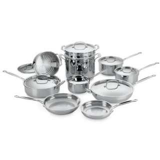   Chefs Classic 17 Pc. Stainless Cookware Set 77 17 