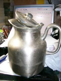 Vintage ICY HOT Bottle Co. (Cinn., OH) Metal Pewter ? Pitcher Old 