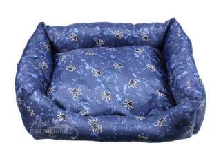 Soft Dog Bed, Cat Bed, Pet Bed w/ Paw Prints   Large  