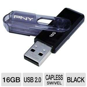 PNY P FD16G/MINI EF Mini Attache USB Flash Drive   16GB, USB 2.0 at 