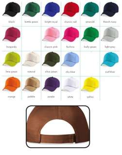 Basecap mit Namen bestickt 23 Farben  FUN Cappy Mütze  