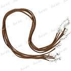   Korean Suede Cord Wire Necklace Lobster Clasp Findings 470 TC058