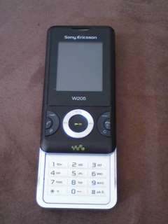 Sony Ericsson Walkman W205   Black SIMLOCK FREI TOP WIE NEU in 