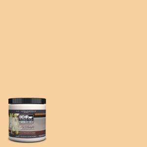 BEHR Ultra 8 Oz. Honey Butter Interior/Exterior Paint Tester # 320C 3 