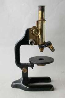 Altes Mikroskop Emil Busch Rathenow Messing um 1910 