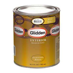Glidden Premium 1 Qt. Flat Latex Exterior Paint GL6112 04 at The Home 