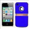 Blue kickstand Hard Case Snap On Cover For Apple iPhone 4S Sprint 