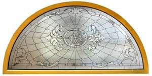 STAINED GLASS VICTORIAN STYLE TRANSOM JHL93  