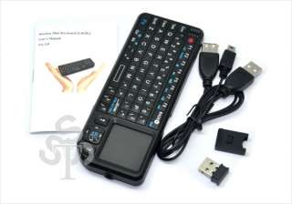 USA  2.4GHz Wireless Mini PC Keyboard Touchpad Remote 