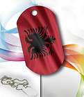Kette Anhänger DOG TAG ALBANIEN FLAGGE Fahne Kosovo Kos
