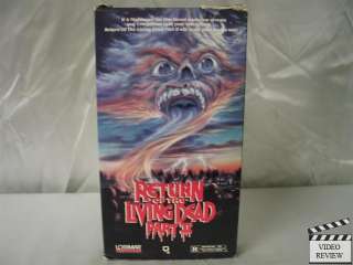 Return of the Living Dead Part 2 VHS James Karen  