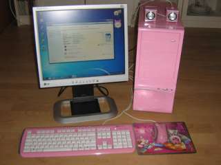Computer   PC   PINK + Maus + Tastatur + 17 LG Flatron Monitor   in 