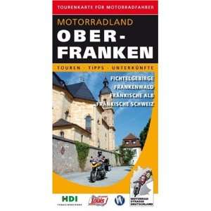 Motorrad Tourenkarte Motorradland Oberfranken Fichtelgebirge 