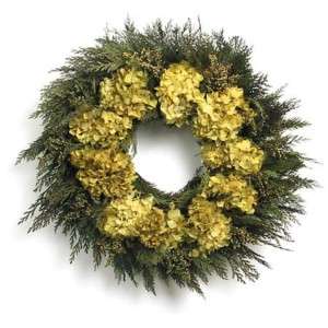 Buttery Hydrangea 20 inch Wreath Door Wreath  