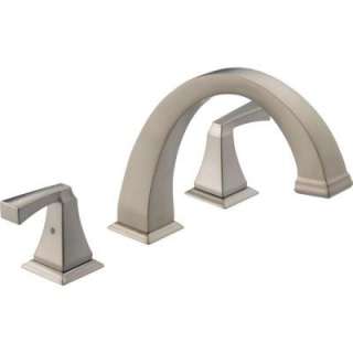 Delta Dryden 2 Handle Roman Tub Trim Kit Only in Stainless T2751 SS at 