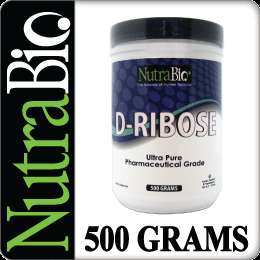 NutraBio D RIBOSE Kosher Powder (BioEnergy)   500 grams 649908240400 