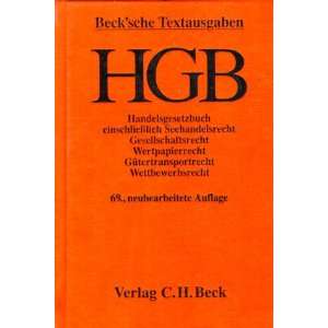 Handelsgesetzbuch ( HGB)  unknown Bücher