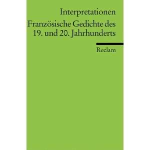   . Jahrhunderts. Interpretationen  Hartmut Köhler Bücher