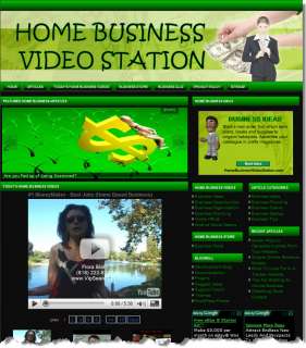   HOME BUSINESS ADVICE, STORE & VIDEO WEBSITE BUSINESS  