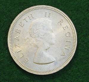 1960 South Africa Choice BU 2 Shillings; KM#50; 0.1818 ASW  