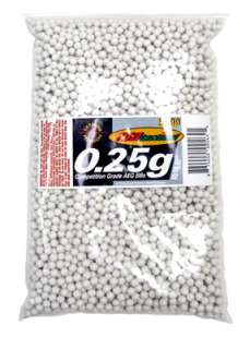 TSD Competition Grade 6mm plastic airsoft BBs, 0.25g, 5000 rds, white 