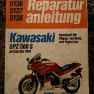 Kawasaki Reparaturanleitung Handbuch GPZ 500 S in Mecklenburg 