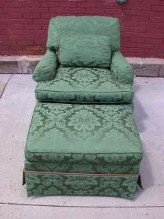 HICKORY SLOANE CHAIR & OTTOMAN VERY GOOD CONDITION  