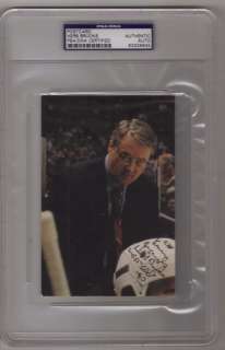Herb Brooks Signed USA Hockey Gold Medal Coach 1980 PSA/DNA Slabbed 