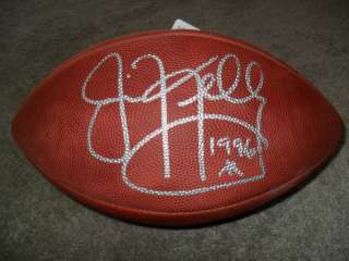JIM KELLY Signed Wilson Official Game Football 2 JSA  