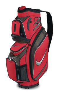 New Nike 2012 M9 Golf Cart Bag (Red/Silver/Graphite)  