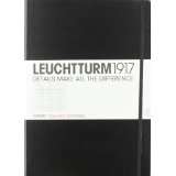 Leuchtturm1917 307959 Notizbuch A4 Master Lineatur kariert schwarz