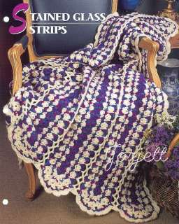 Stained Glass Strips Afghan, Annies crochet pattern  