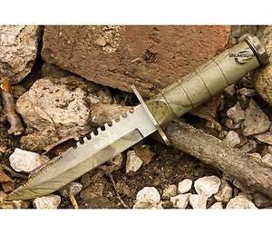   TACTICAL COMBAT SURVIVAL HUNTING KNIFE w/ SHEATH MILITARY Fixed Blade