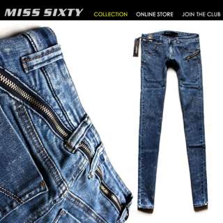 NEW Stunning Round Zipper MISS SIXTY Ladys Cool Jeans  