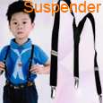 Children Elastic Suspender Pants Braces BLK Y back Baby  