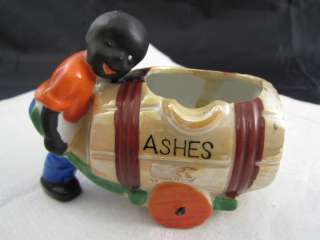 African American Man Pushing an Ash Cart Black Heritage Figurine  Made 