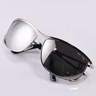   New Aviator square mirror black shade metal frame Mens Sunglasses 004