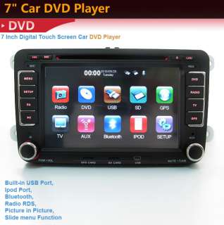 din CAR GPS dvd player radio for VW IPOD TV   