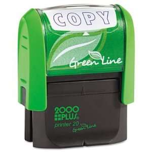  2000 PLUS Green Line Message Stamp, Copy, 1 1/2 x 9/16 