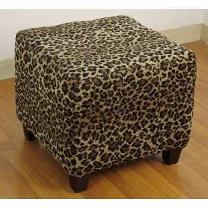  Leopard Ottoman